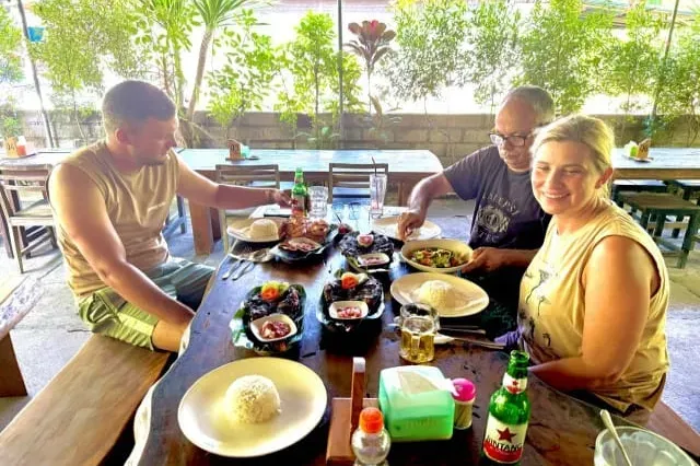 Lunch after fishing